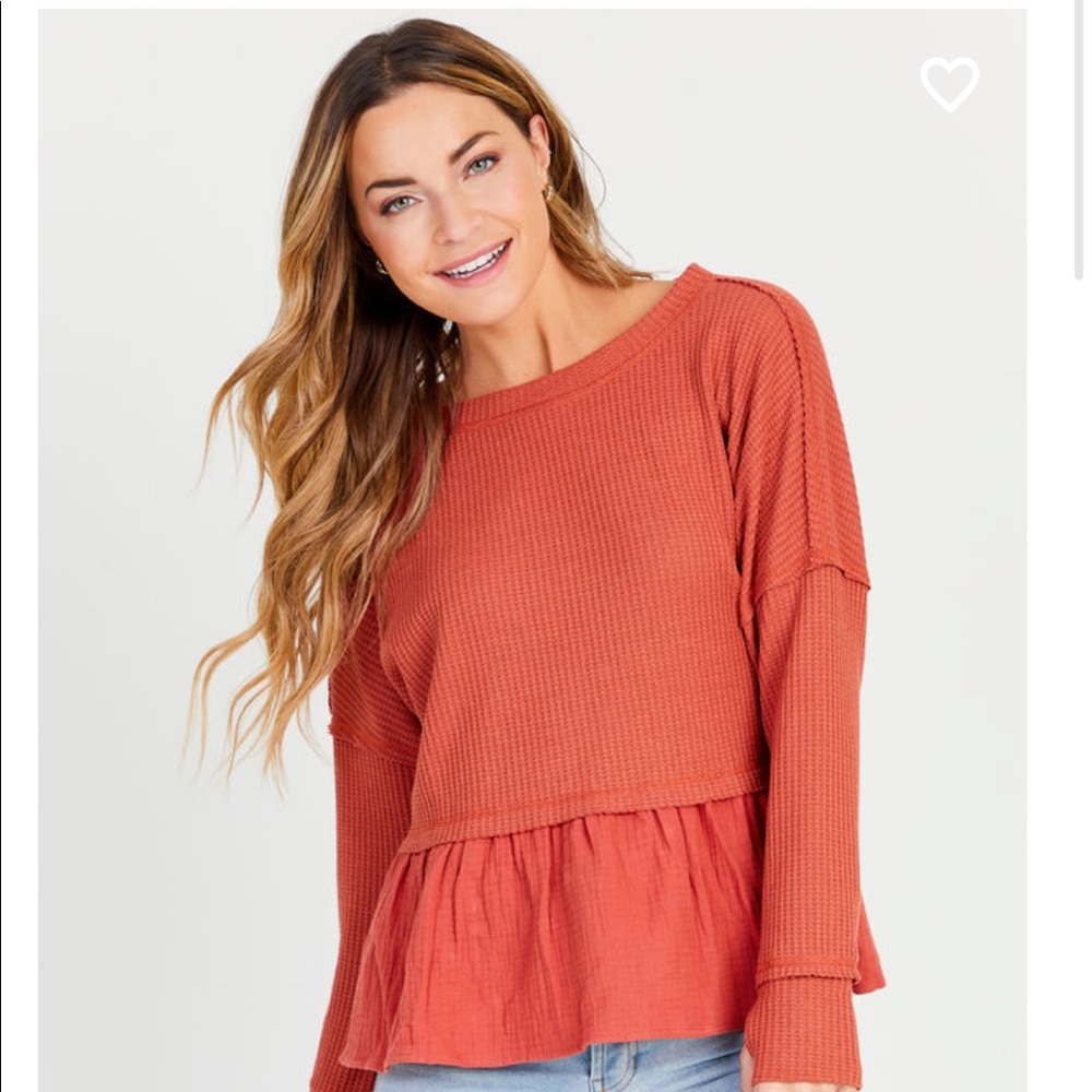 NWT Altar’d state waffle shirt